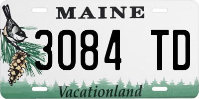 ME license plate 3084TD