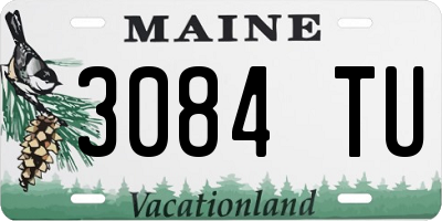 ME license plate 3084TU
