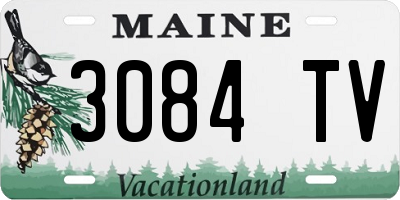 ME license plate 3084TV