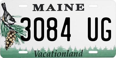 ME license plate 3084UG