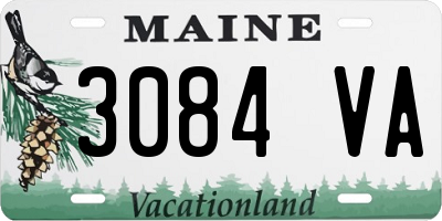 ME license plate 3084VA