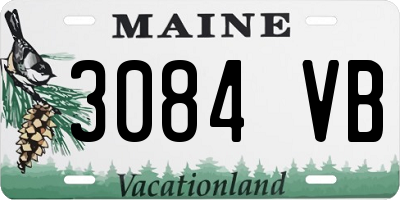 ME license plate 3084VB