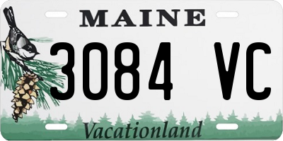 ME license plate 3084VC