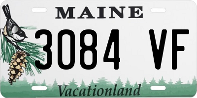 ME license plate 3084VF