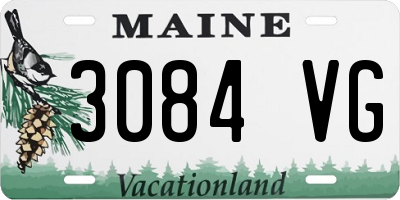 ME license plate 3084VG