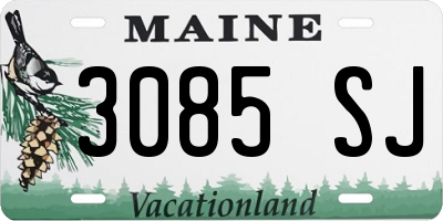 ME license plate 3085SJ