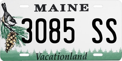 ME license plate 3085SS