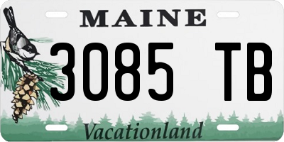 ME license plate 3085TB