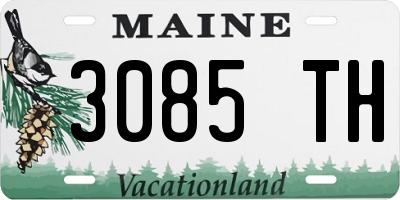 ME license plate 3085TH