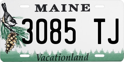 ME license plate 3085TJ