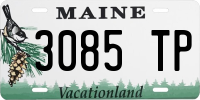 ME license plate 3085TP