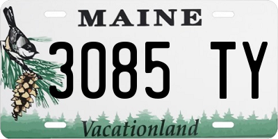 ME license plate 3085TY