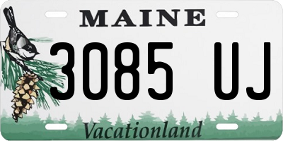 ME license plate 3085UJ