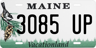 ME license plate 3085UP