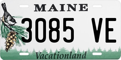 ME license plate 3085VE