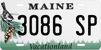 ME license plate 3086SP