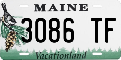 ME license plate 3086TF