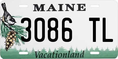 ME license plate 3086TL