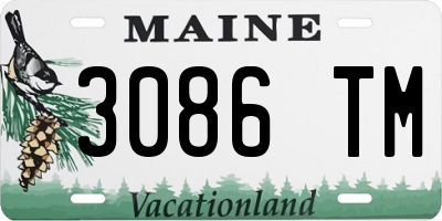 ME license plate 3086TM