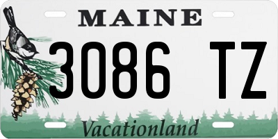 ME license plate 3086TZ