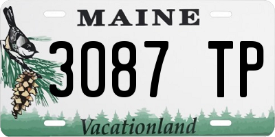 ME license plate 3087TP