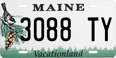 ME license plate 3088TY