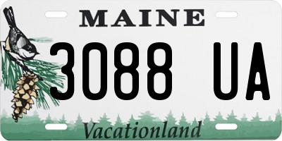 ME license plate 3088UA