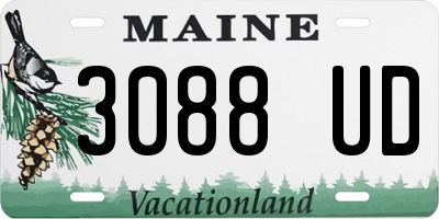 ME license plate 3088UD