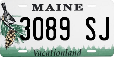 ME license plate 3089SJ