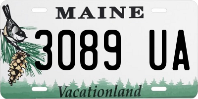ME license plate 3089UA