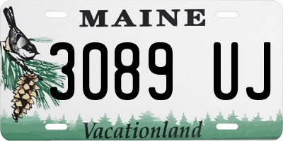 ME license plate 3089UJ