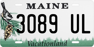 ME license plate 3089UL