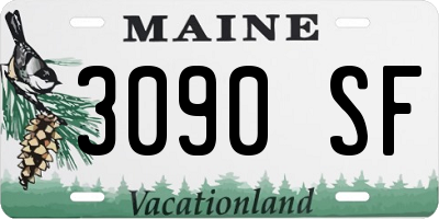ME license plate 3090SF
