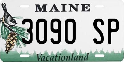 ME license plate 3090SP