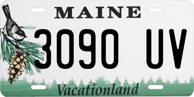 ME license plate 3090UV