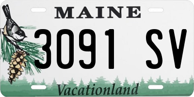 ME license plate 3091SV