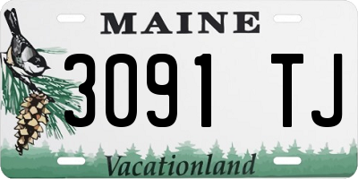 ME license plate 3091TJ