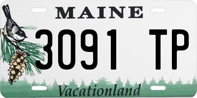 ME license plate 3091TP