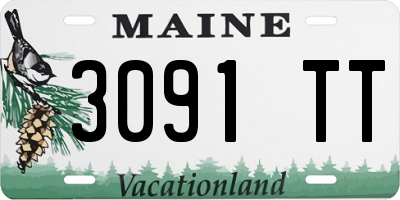 ME license plate 3091TT