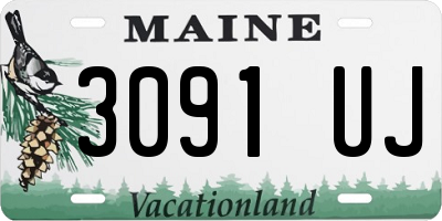 ME license plate 3091UJ