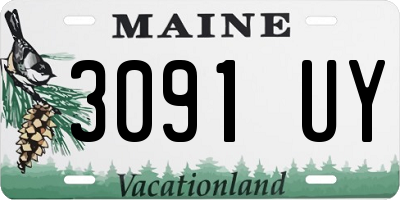 ME license plate 3091UY