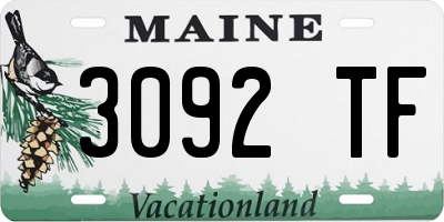 ME license plate 3092TF