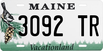 ME license plate 3092TR
