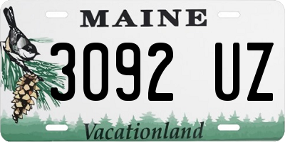 ME license plate 3092UZ