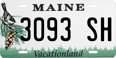 ME license plate 3093SH
