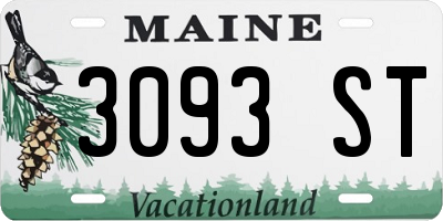ME license plate 3093ST