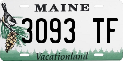 ME license plate 3093TF