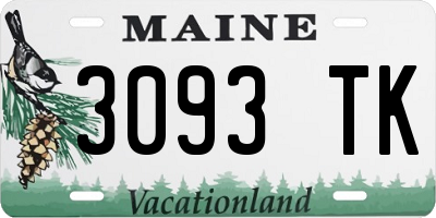 ME license plate 3093TK
