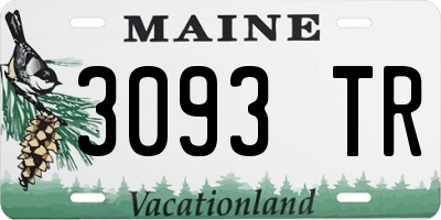 ME license plate 3093TR