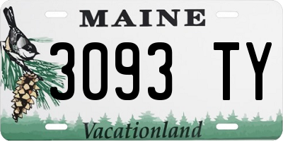 ME license plate 3093TY